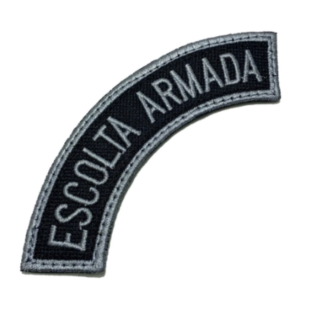 Patch Bordado Escolta armada (Com Velcro ou Termocolante) | Shopee Brasil