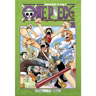 Livro Mangá One Piece 3 em 1 Novo Lacrado em Português 84,90- Vol