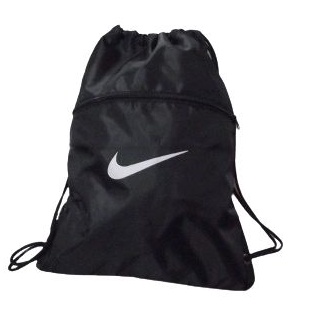 Mochila Saco Academia Esportiva Gym Bag Fitness Unissex Cordão Preto Sack Outline Nylon Resistente Sacochila promoção