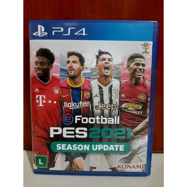 Efootball Pes 2021 Season Update Ps4 Mídia Física Novo Ptbr