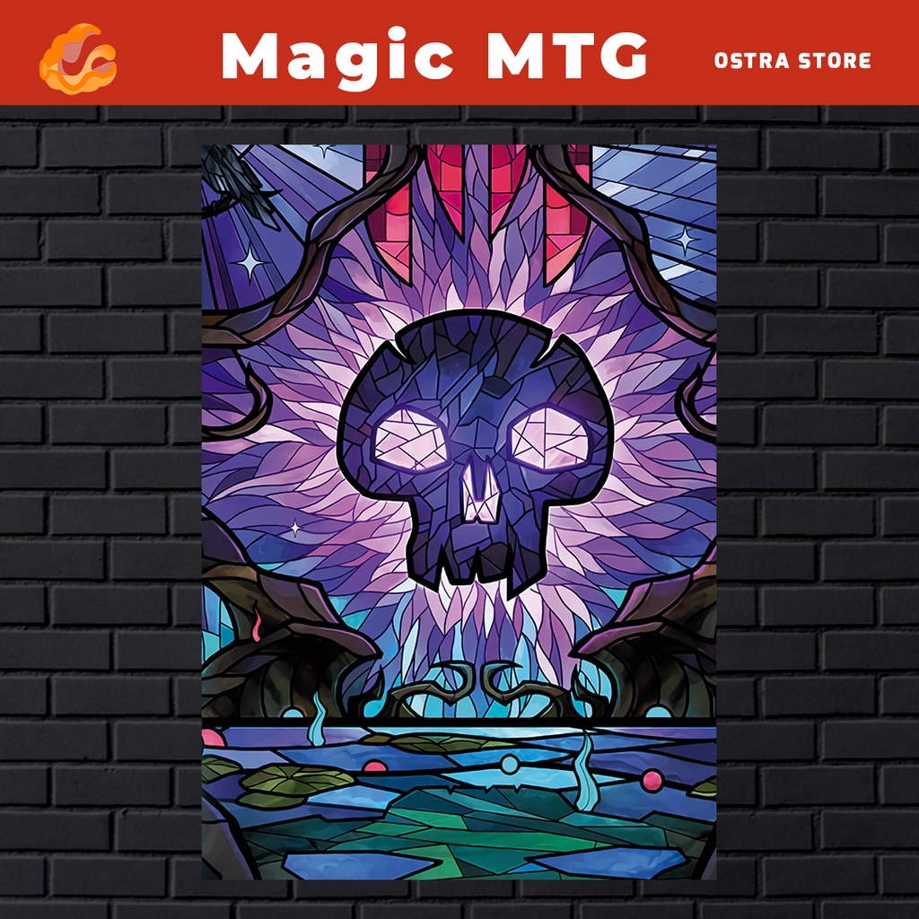 Magic: The Gathering de 01 a 15 - Placa MDF & Quadro com Moldura