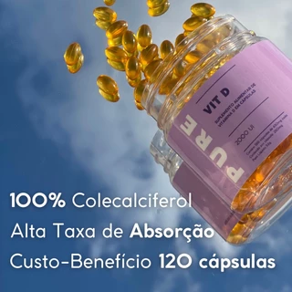 PURE Vitamina D3 - 120 cápsulas 2000UI
