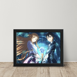 Quadro Kirito Anime Sword Art Online C/ Moldura E Vidro A5 - elQuadro -  Quadro Decorativo - Magazine Luiza