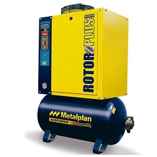 Compressor de Parafuso 25,0 HP 9,0 BAR 163L 220V Rotor Plus 25 METALPLAN