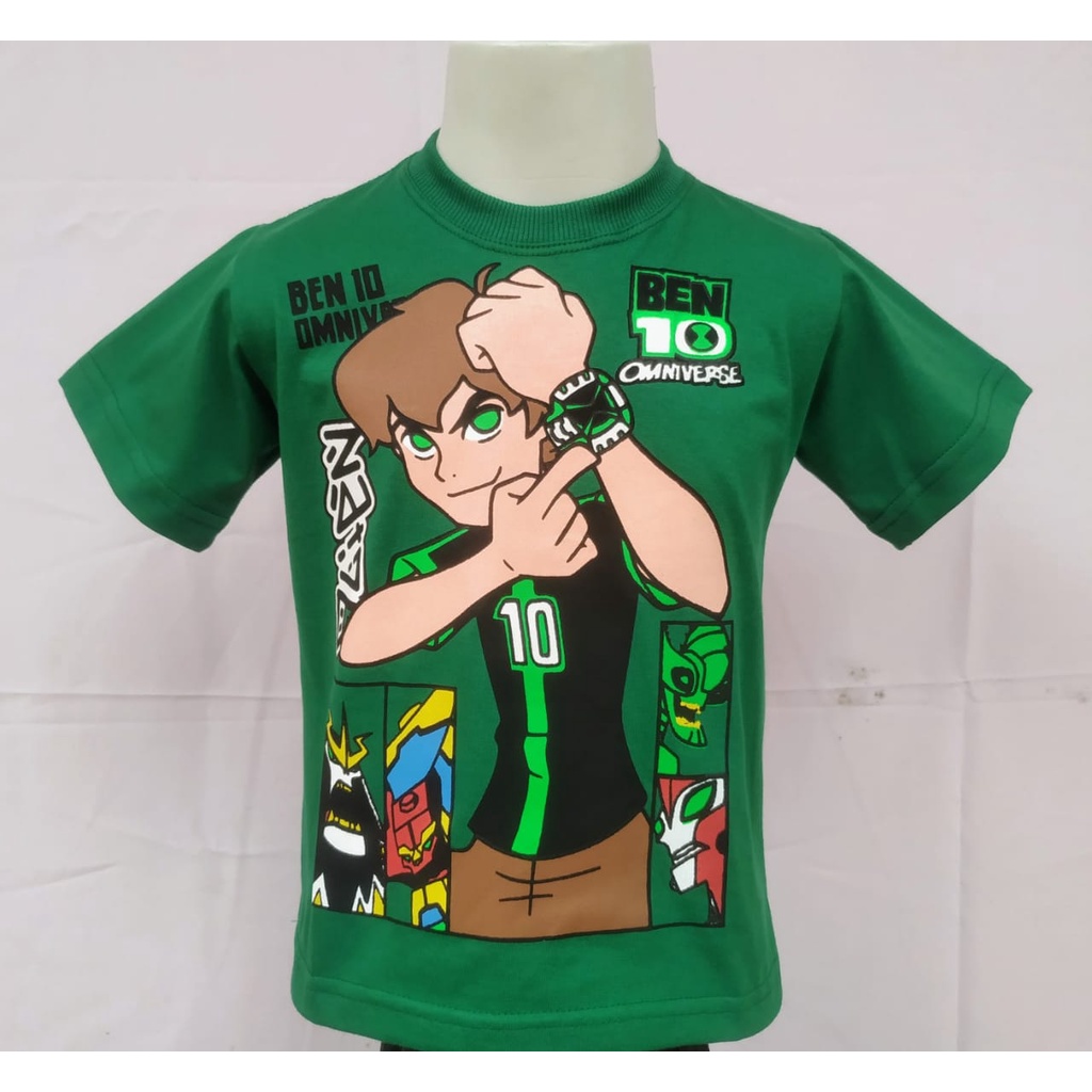 Ben 10 omniverse verde e preto T-Shirt t-shirt preto t camisa