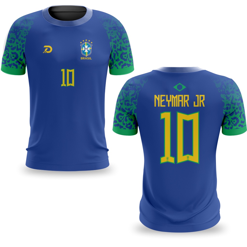 Camiseta Brasil Onça Azul DryFit Sport Personalizada