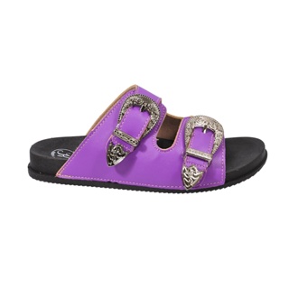 Sandalia papete Birken coutry feminina fivelas TN117 SL/PRETA