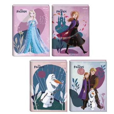 Caderno Frozen Costurado Brochura 80 Folhas