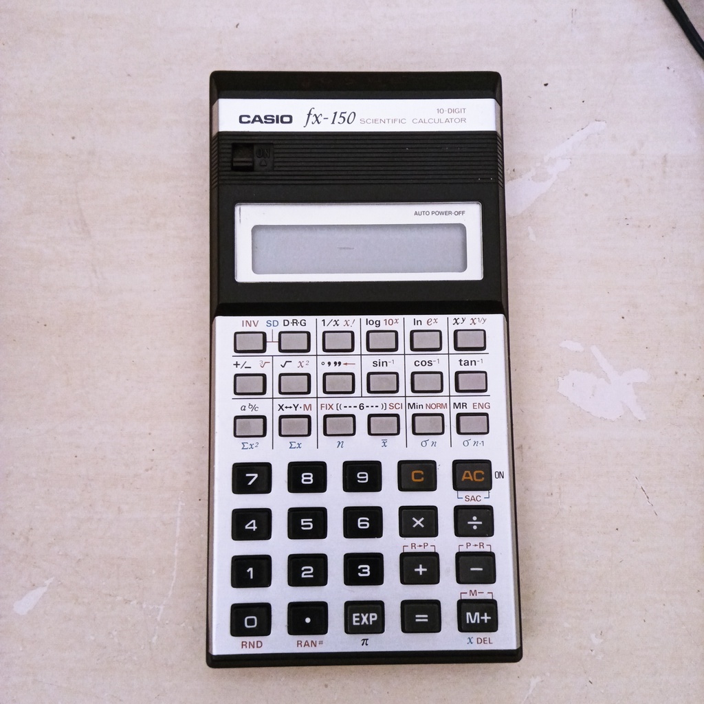 Calculadora Antiga Casio Fx 150 Leia O Anuncio Shopee Brasil