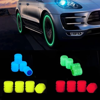 Tampa Da Válvula Do Pneu Fluorescente Luminosa para Carro Moto Bike Brilhante Decoração Automóvel Acessórios De Estilo em Oferta na Shopee