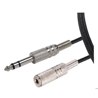Kit 4cabo Extensor P2 Femea P10 Stereo 5 M J2 Fone De Ouvido