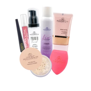 Kit Maquiagem Essencial 7 Itens PhálleBeauty