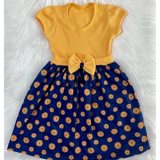 Vestido Festa Infantil Girassol Menina