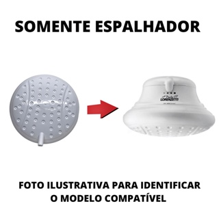Espalhador Branco Bella Ducha 4t Lorenzetti (NÃO É O CHUVEIRO COMPLETO) - Ref. 10009 - Original Lorenzetti