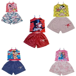 Kit 10 peças 5 conjuntos Menina Atacado 1 a 3 Anos