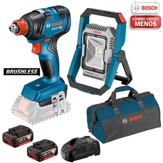 Chave Impacto 18v Gdx18v-200 + Lanterna Gli 18v-1900 Bosch