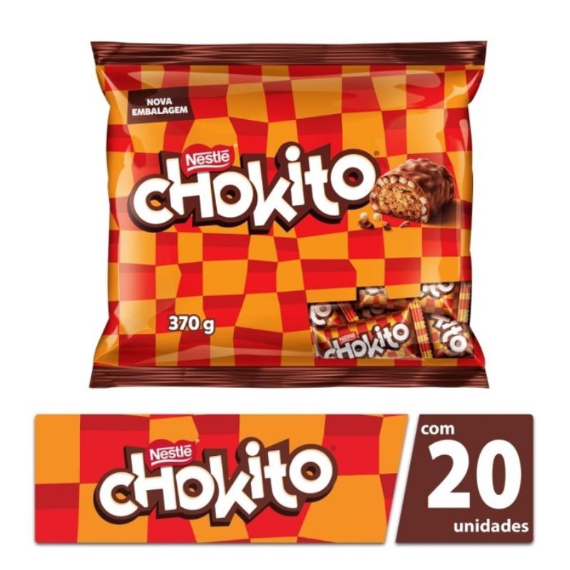Chokito Pacote Fechado Com 20 Unidades 370 Gramas