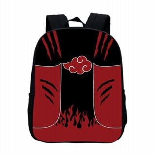 NARUTO-Akatsuki bolsa de peito vermelho nuvem para homens e mulheres,  mochila tiracolo, bolsa de ombro pequena, impermeável, casual, presente