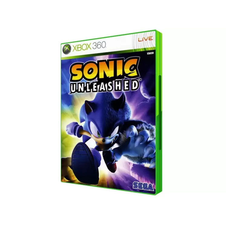 Jogo Xbox 360 Sonic Unleashed Midia Fisica