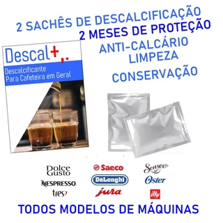 3 Descalcificantes Cafeteiras 3 Corações Dolce Nespresso