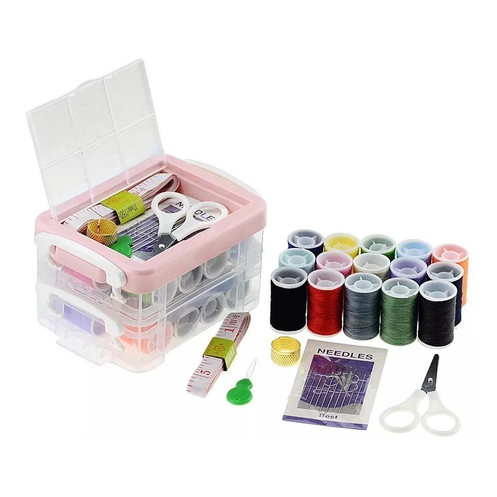 Kit De Costura Completo Portátil Estojo Com 30 Peças Shopee Brasil