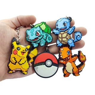 Chaveiros Pokemon - Pikachu/Charmander/Bulbassauro/Totodile/Cindaquil/Chikorita/Squartle/Pokebola