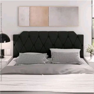 Cabeceira de Cama Box Modelo Nicole Cor Preto Tamanho 1,60x54cm