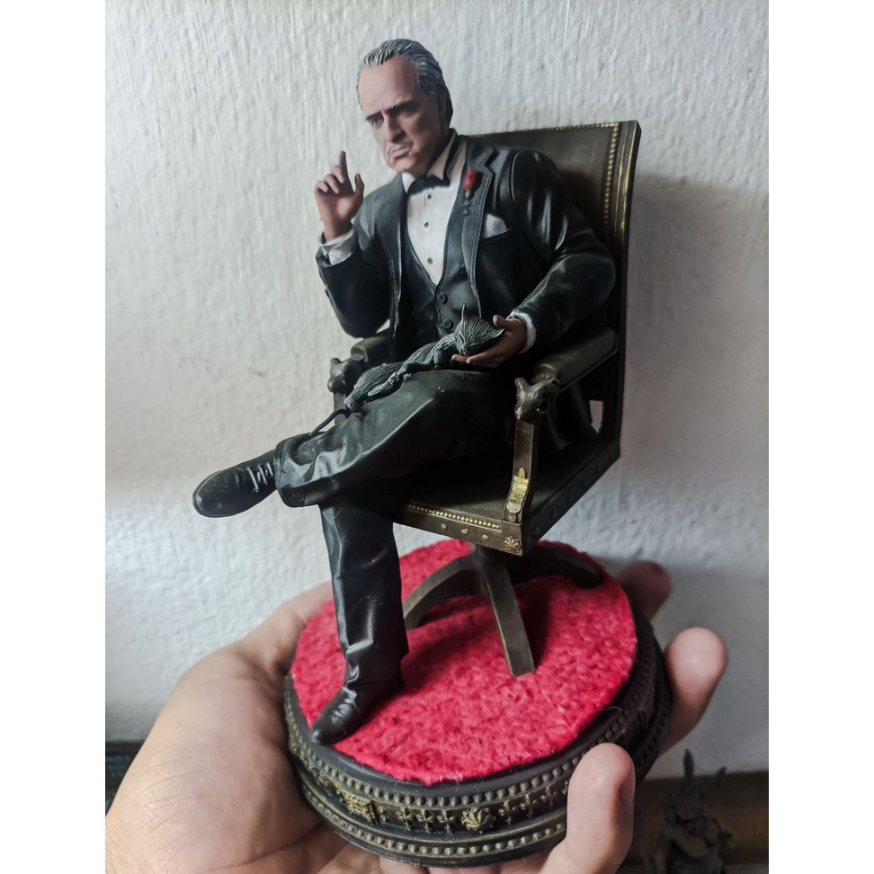 Colecionável Poderoso Chefão Godfather Marlon Brando 20cm Altura