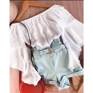 Blusa Feminina manga Flare