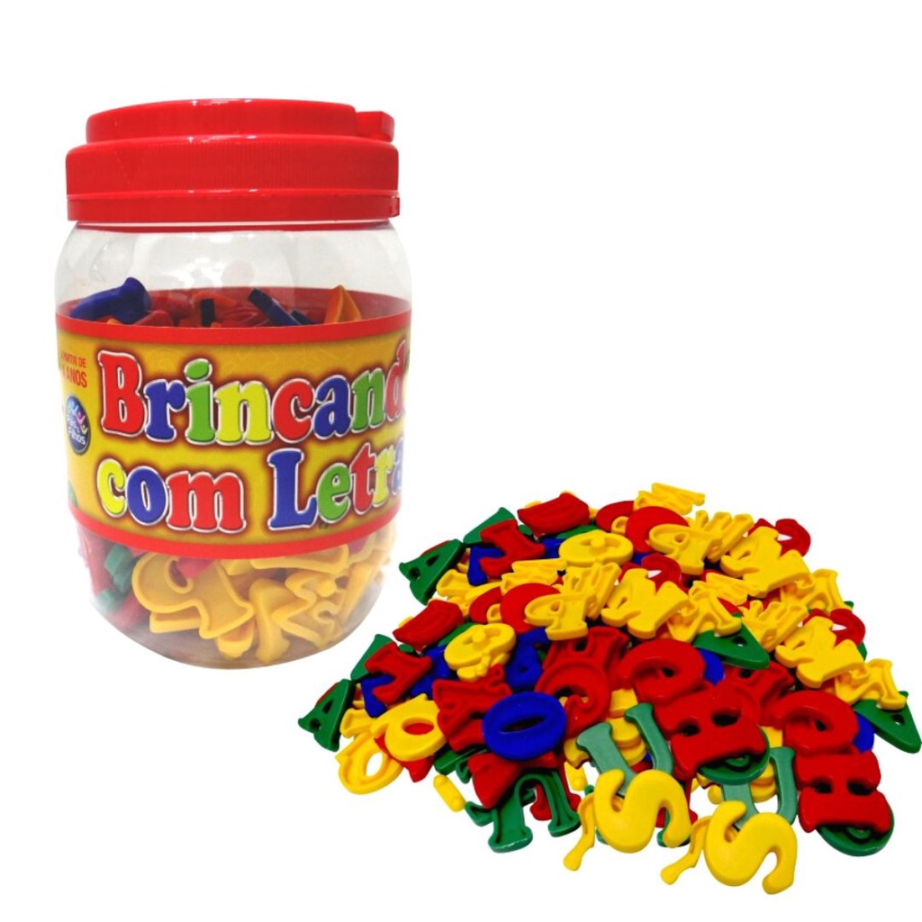 Alfabeto Letras Brinquedo Educativo Didático Com Letras - Aprendendo o ...