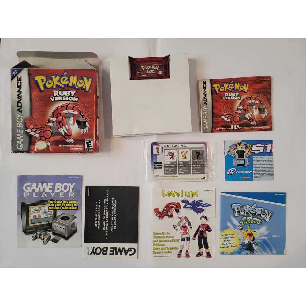 Pokémon Ruby Completo CIB GBA Nintendo Game Boy Advance - Escorrega o Preço