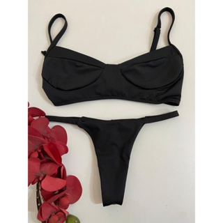 Conjunto Bralette e calcinha em Renda -Lingerie sem bojo