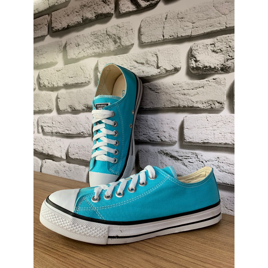 Tenis store azul agua