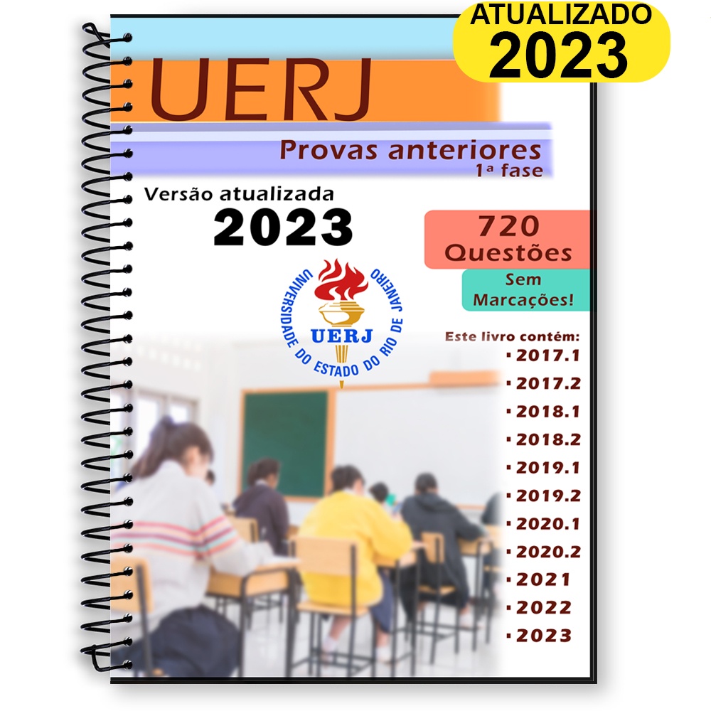 UERJ 2023 Provas Anteriores 2017 A 2023 + Gabarito | Shopee Brasil