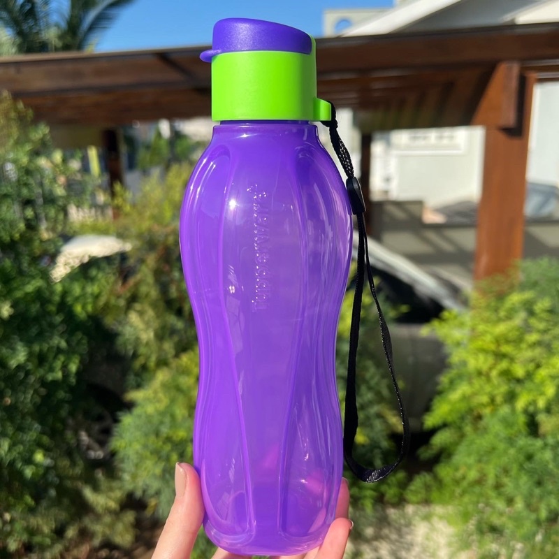 Garrafa Eco Tupper 500ml Cor Roxo Fluo Neon Tupperware | Shopee Brasil
