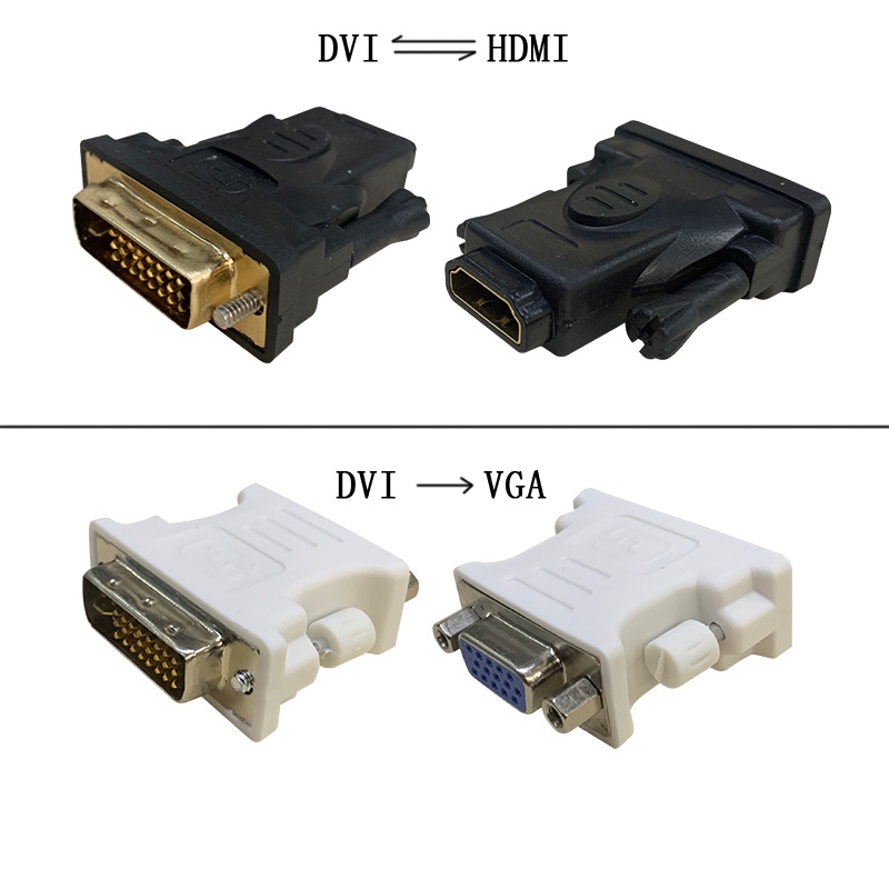 Jual DVI 24 5 Pin Male To VGA 15Pin Female Adapter Di Seller AJS Store - Foto 2