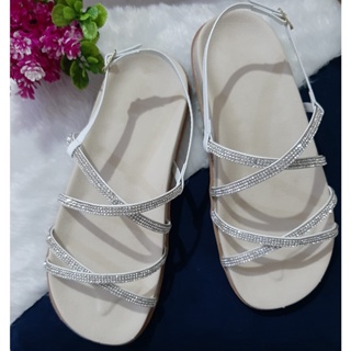 Sandália Papete Birken Rasteirinha Feminina Chinelo Strass Confortável XX