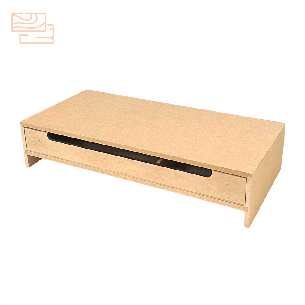 Suporte base monitor mesa apoio Com Gaveta resistente gaveteiro sulfite organizador 50X23X10