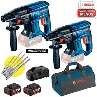 Marteletes 18v Gbh 180-li Kit 2 Peças + Brocas + Kit Bosch