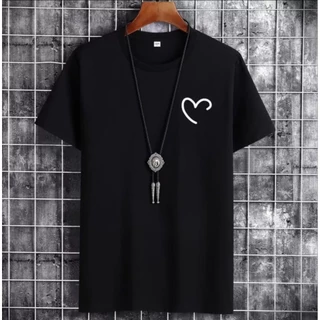 Camiseta Coração Minimalista Fofa Tumblr 100% Algodão Varias Cores Envio Rapido Alta Qualidade Fio 30.1