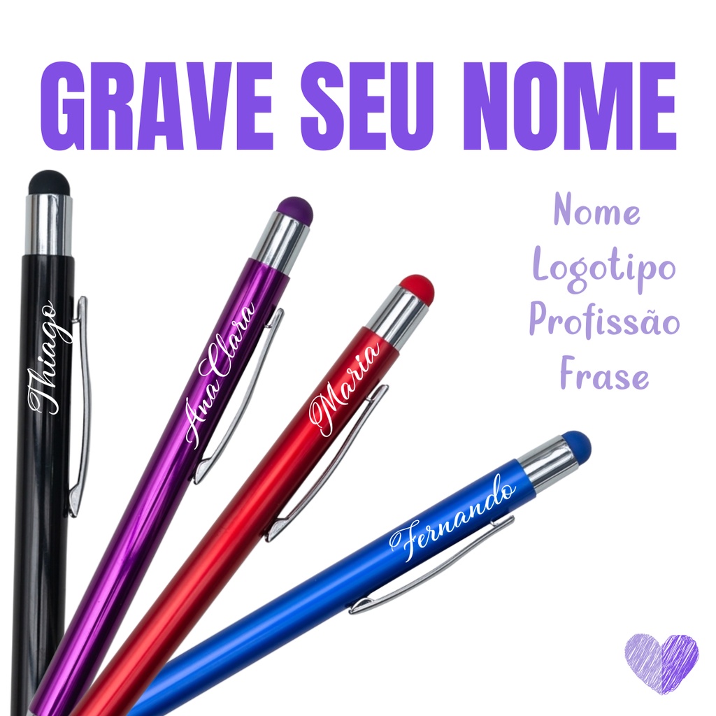 Caneta Metal Touch Personalizada Shopee Brasil