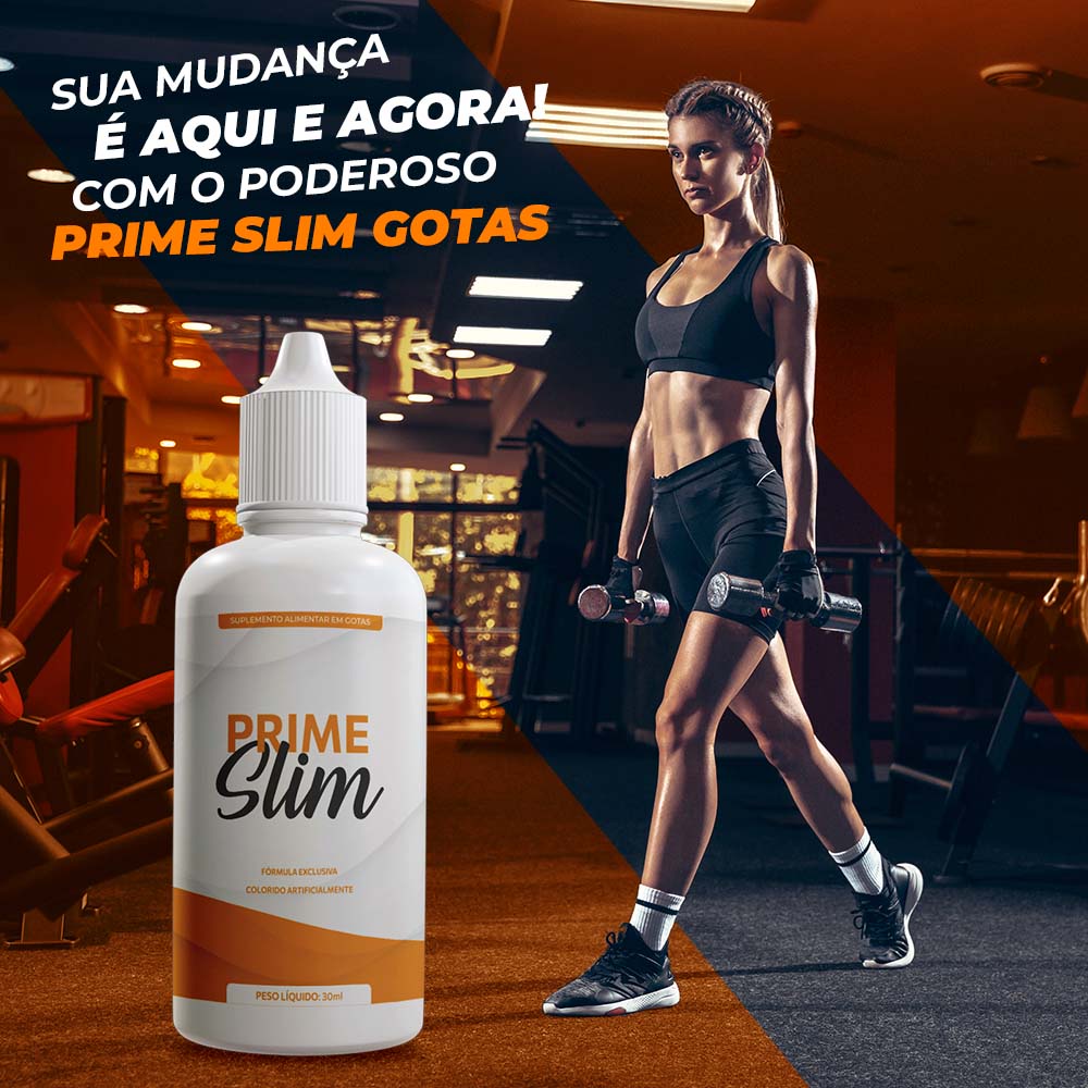 Prime Slim Gotas Mega Suplemento Alimentar - 30ml | Shopee Brasil