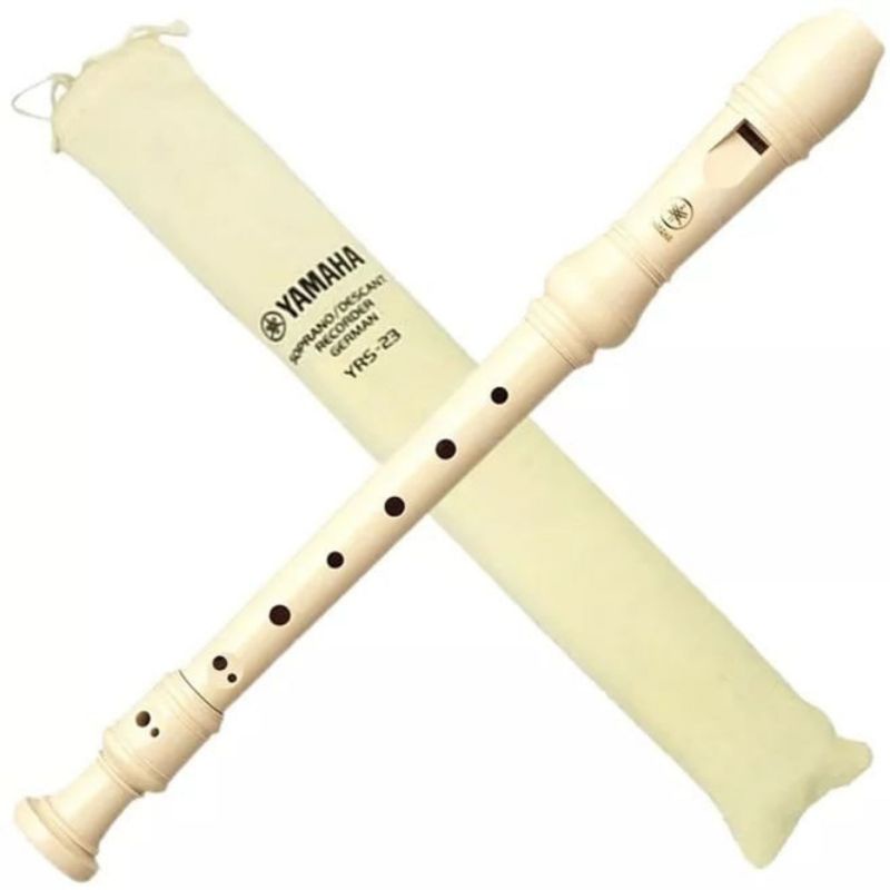 Flauta Doce Yamaha Soprano Germânica YRS23G | Shopee Brasil