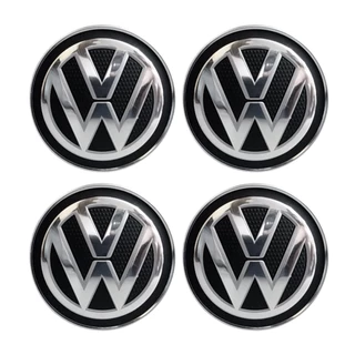 Kit 4 Calotinha Centro Roda Gol Fox Polo Voyage G6 Volkswagen