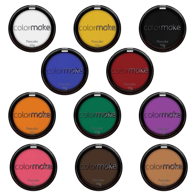Maquiagem Artística Pancake Colorido Color Make 10gr
