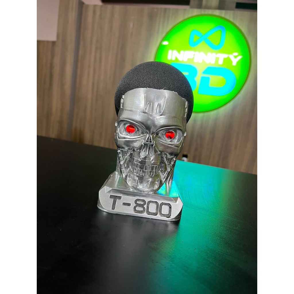 Suporte para Alexa Echo Dot 4 T800 Exterminador do Futuro