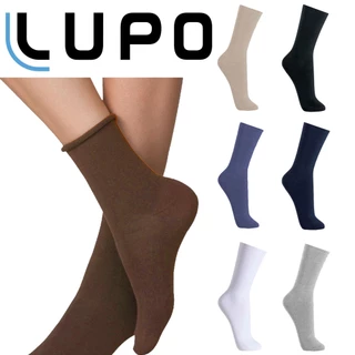 4 Pares Meia Lupo Sportwear 1275-001 Sem Punho Algodão Calcanhar Verdadeiro
