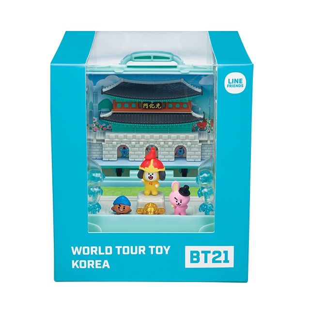 bt21 world tour toy (7types/brazil ,korea, usa, uk, france, japan