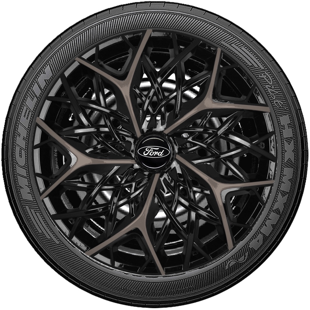 Kit 4 Carlotas Esportivas Moove Aro 13/14 Ford Courier Fiesta Sedan KA Escort