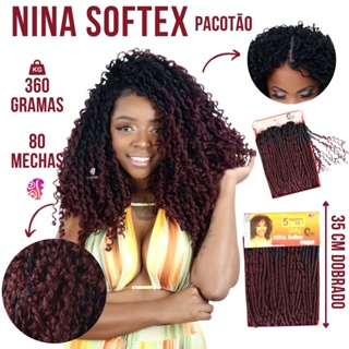 Cabelo Cacheado Dread Original Nina Softex Crochet Braids